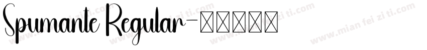 Spumante Regular字体转换